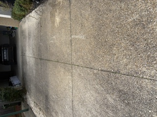 Concrete Driveway — before cleaning